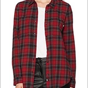 VANS WOMENS RED FLANNEL